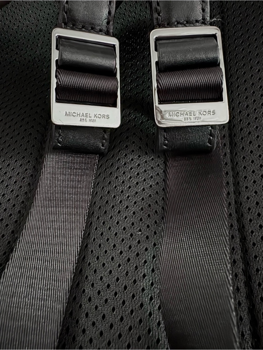 NEW Michael Kors Cooper Logo large black/gray backpack - Picture 6 of 6